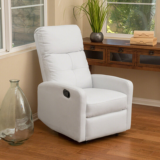 Teyana Leather Recliner Club Chair